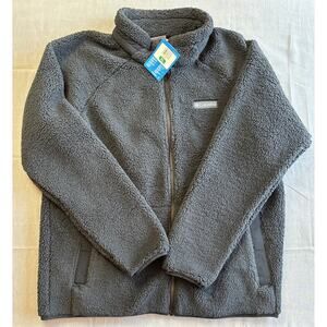 New Columbia Men's Big Timber Peak Fleece Full Zip Black XL